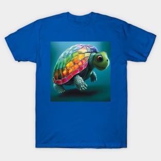 Colourful Turtle Art T-Shirt